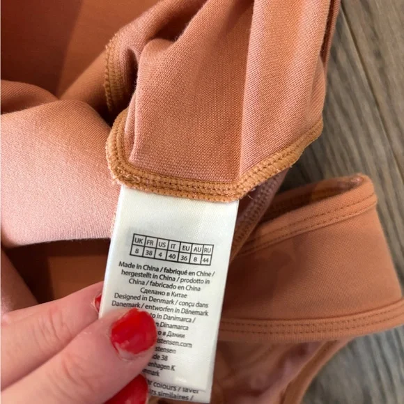 Remain Birger Christensen Peach bodysuit | us4 - Picture 3 of 5